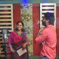 Saindhavi - Madhu Maadhu Soothu Movie Song Recording Pictures